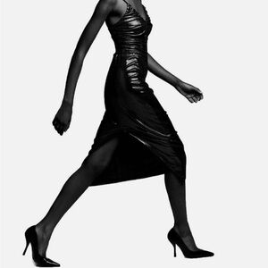 ZARA METALLIC MIDI SKIRT - S2401